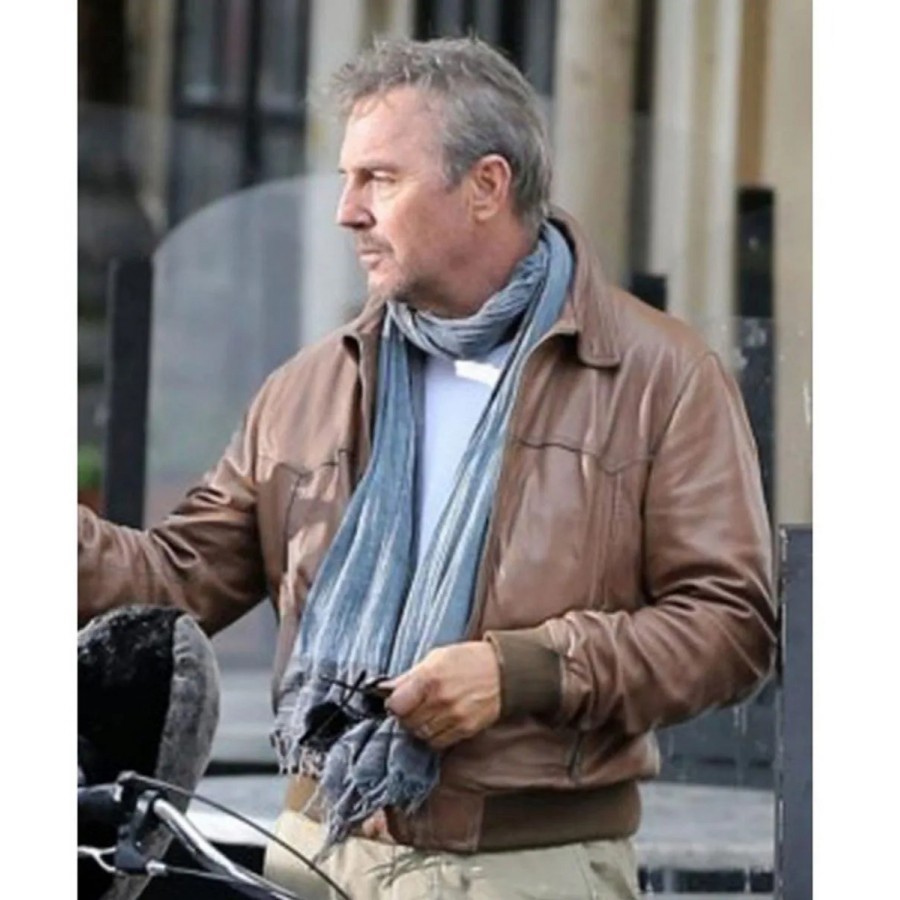 Kevin Costner 3 Days To Kill Leather Jacket AmericaSuits